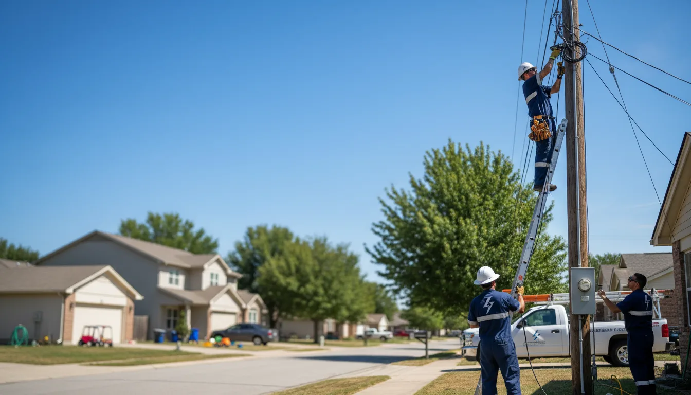 Residential electrician providing installation services in Dalton, NE